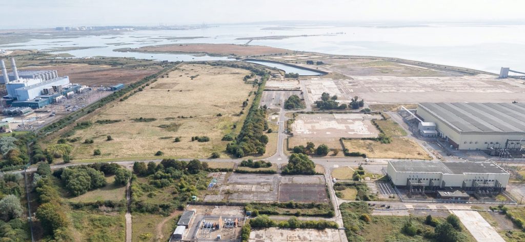 Taken from the centre of the site looking East